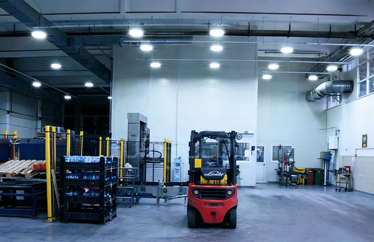 80W LED linear high bay light used to Industrial Workshop in Brazil