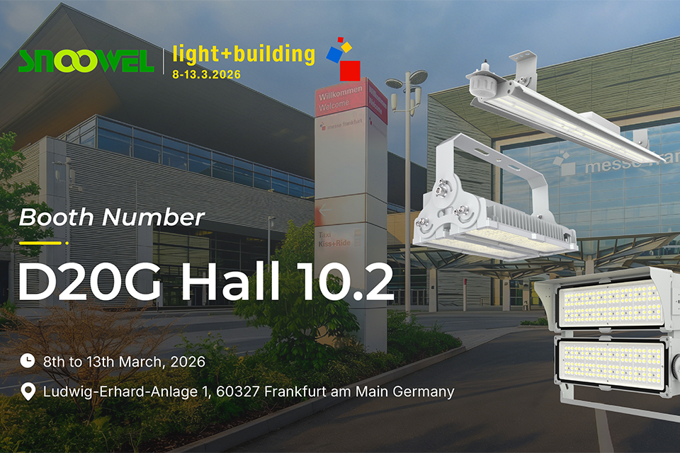 Invitation to LightBuilding 2026 Discover SNOOWELs Award Winning LED Lighting